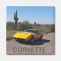 1973 Gelbe Corvette Stingray C3 Classic Car