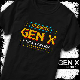 1973 Gen X Classic Retro Gamer Gaming Geburtstag T-Shirt