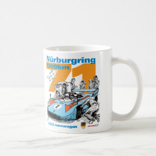 1973 Nurburgring 1000 km Porsche 908-3 Kaffeetasse