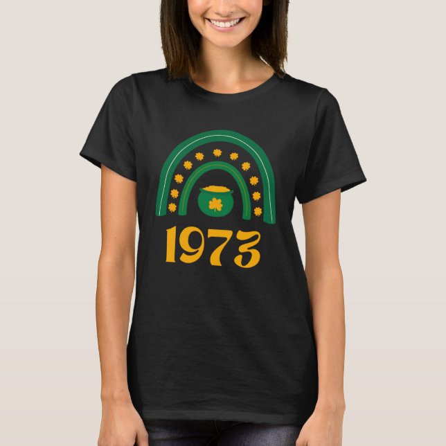 1973 Pro Choice St Patrick s Day Irish Shamrock Fe T-Shirt (Vorderseite)
