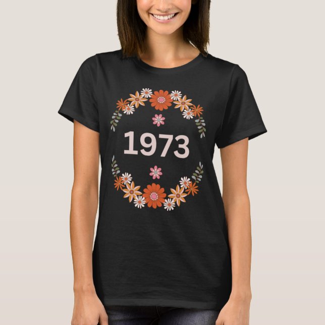 1973 Pro Choice Women's Rights Feminism Groovy Flo T-Shirt (Vorderseite)