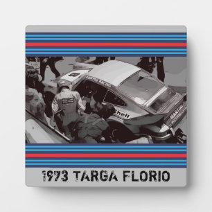 1973 Renn Tischplatte Plakette mit Staffelei Fotoplatte