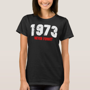 1973 Vergessen Sie nie Feminist Pro Choice Abortio T-Shirt