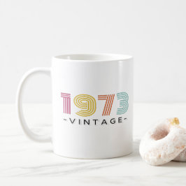 1973 Vintag gefärbt Kaffeetasse