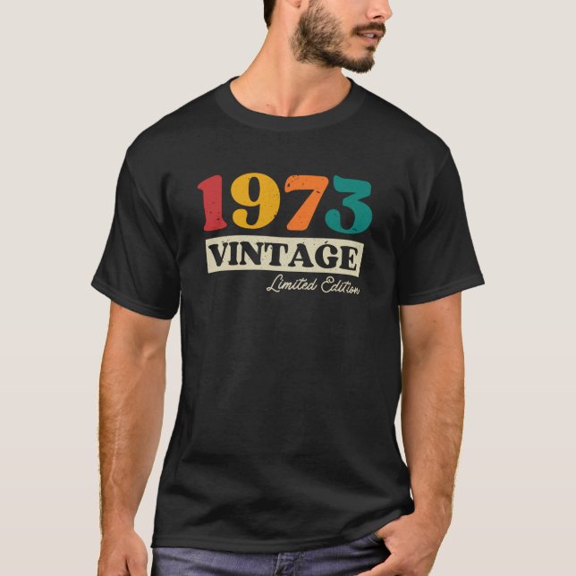1973 Vintag Limited Edition 51. Geburtstag T-Shirt (Vorderseite)
