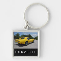 1973 Yellow Corvette Sided Acrylic