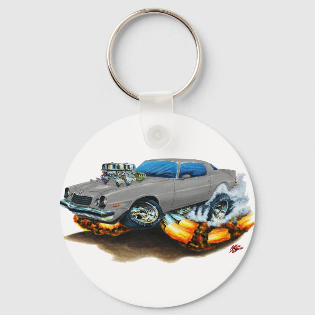 1974-78 Camaro Gray Car Schlüsselanhänger (Vorderseite)