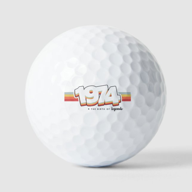 1974 Die Geburt von Legenden Golfball (Vorderseite)