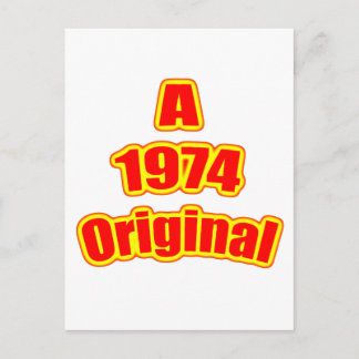 1974 Original Red Postkarte