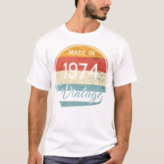 1974 Vintager Geburtstag T-Shirt
