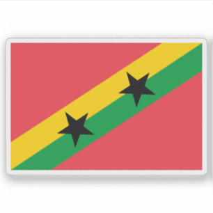 1974 Vorschlag für die Flagge São Tomé und Príncip Aufkleber