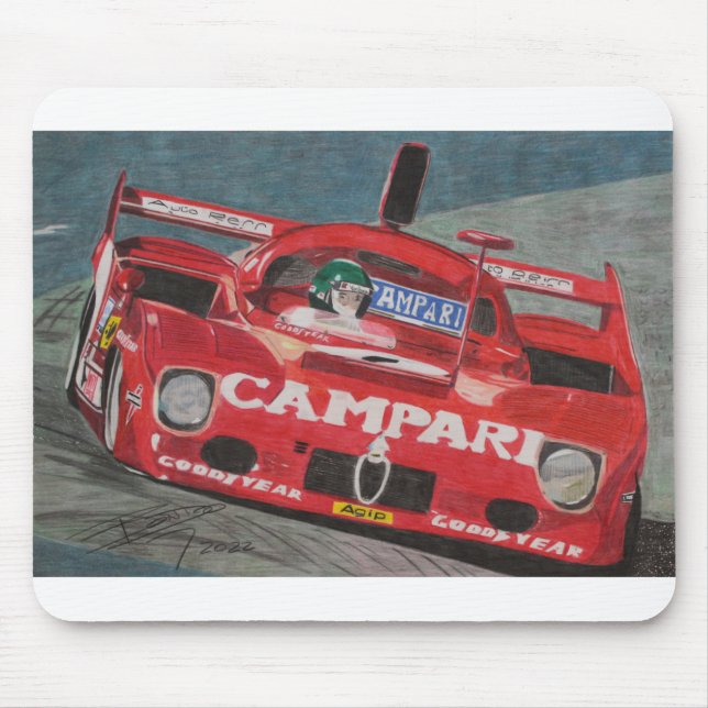 1975 Alfa Romeo T33:TT:12 Mousepad (Vorne)