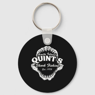 1975 Amity Island Quint's Haifischangeln Clic Retr Schlüsselanhänger