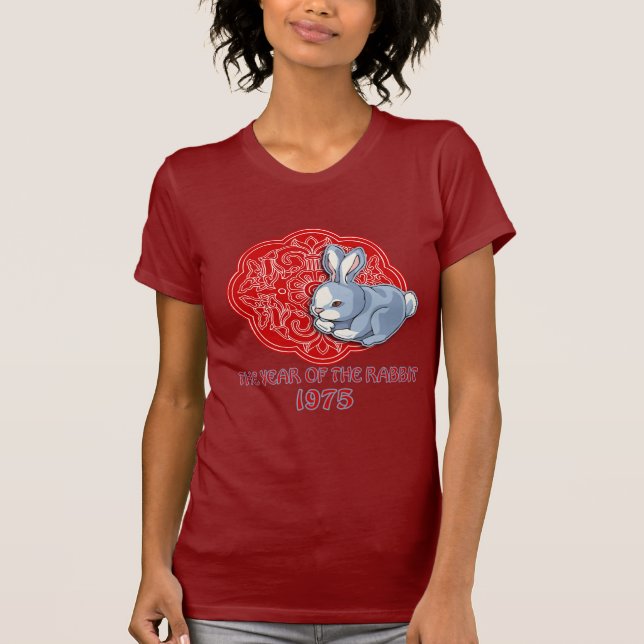 1975 das Jahr der Kaninchen-Geschenke T-Shirt (Vorderseite)