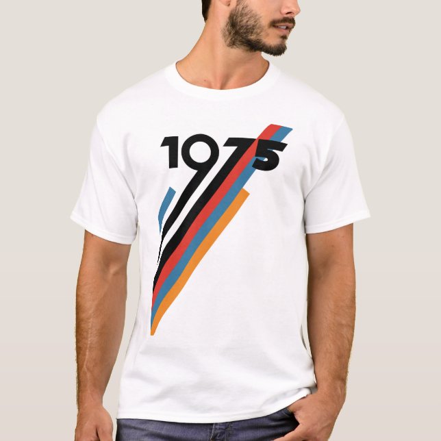 1975 Geburtstags-T - Shirt (Vorderseite)