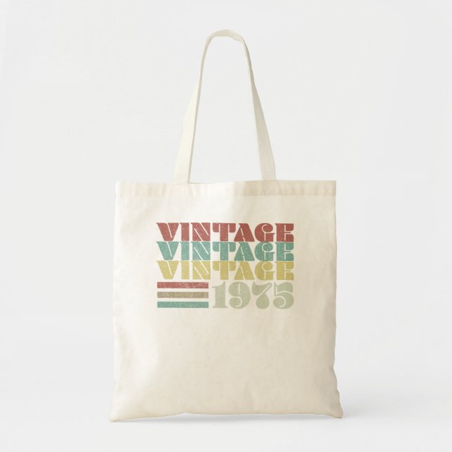 1975 Geburtstagsgeschenk Vintag Retro Sweatshirt Tragetasche (Vorne)