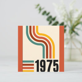 1975 Retro Vintage Poster 50. Geburtstag Einladung