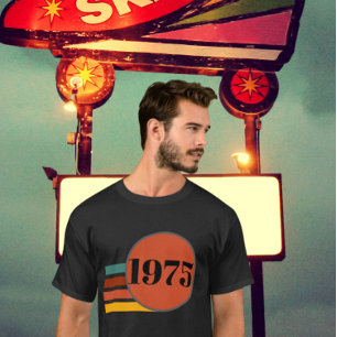 1975 Retro Vintage Poster 50. Geburtstag T-Shirt