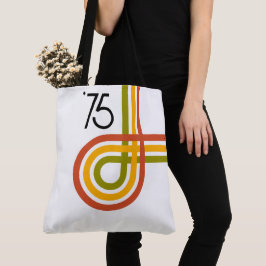 1975 Trendy Retro Rainbow Stripes Tasche