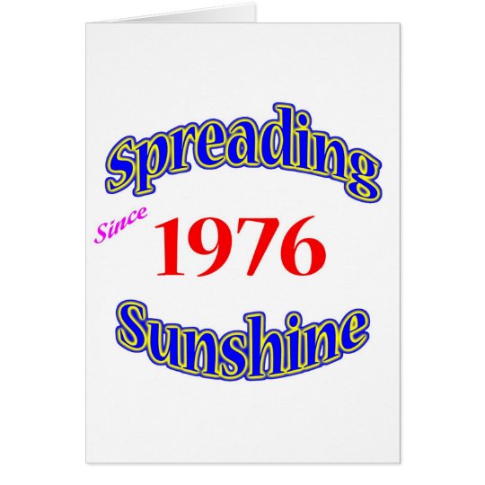1976 ausgebreiteter Sonnenschein Karte
