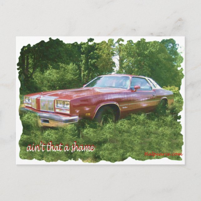 1976 Oldsmobile Cutlass Supreme Coupe. Postkarte (Vorderseite)