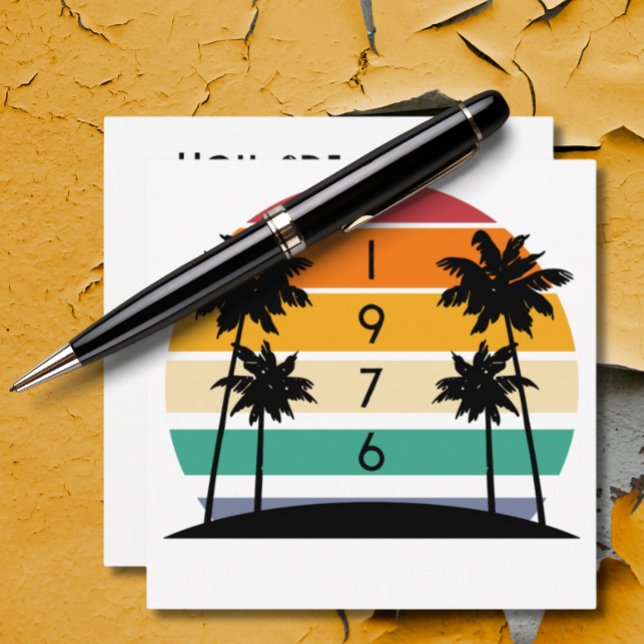 1976 Retro Stripe Sunset Vintag Einladung (Von Creator hochgeladen)