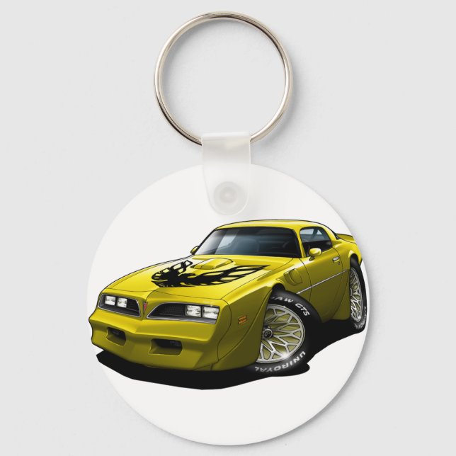 1977-78 Trans Am Gelben Schlüsselanhänger (Vorderseite)