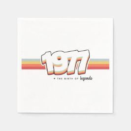 1977 Die Geburt von Legenden Serviette
