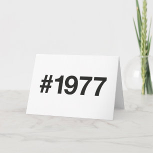 1977 Hashtag 48 Geburtstag Karte