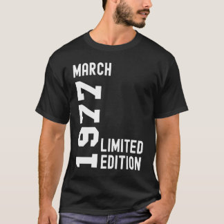 1977 März Happy Birthday Party T-Shirt
