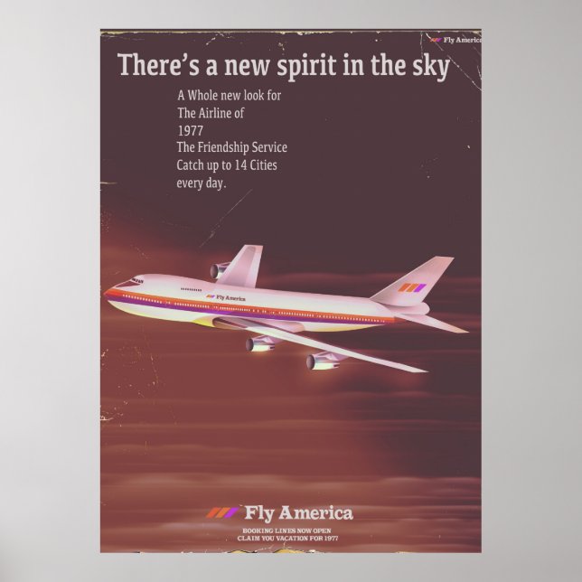 1977 Vintages Airliner-Poster Poster (Vorne)