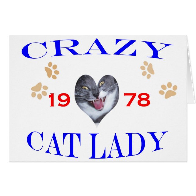1978 Crazy Cat Lady (Vorderseite (Horizontal))