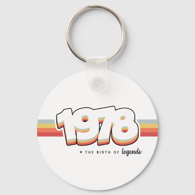 1978 Die Geburt von Legenden Schlüsselanhänger (Vorderseite)