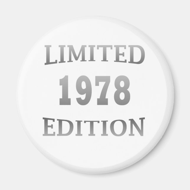 1978 Geburtsgeschenk zum Geburtstag Magnet (Vorne)