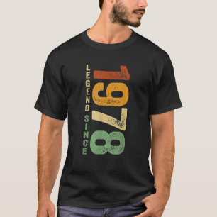 1978 Geburtstagslegende Seit 1978 Geschenke Gebore T-Shirt