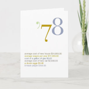 1978 Geburtstagspass Fakten Karte