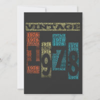 1978 Retro Vintag 41. Geburtstagsgeschenk T Shirt