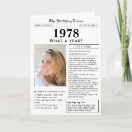 1978 Zeitungskarte Karte