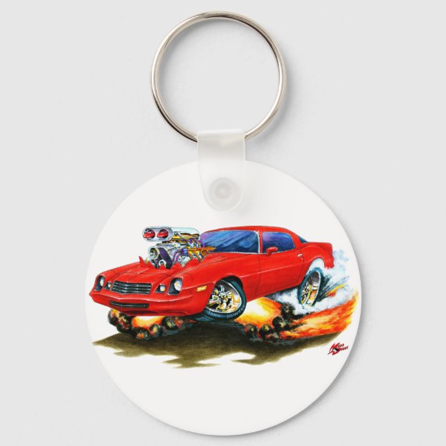 1979-81 Camaro Red Car Schlüsselanhänger (Vorderseite)