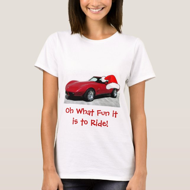 1979 Weihnachts Red Corvette T-Shirt (Vorderseite)