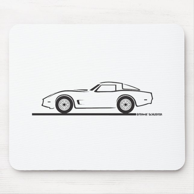 1980-82 Chevrolet Corvette Mousepad (Vorne)