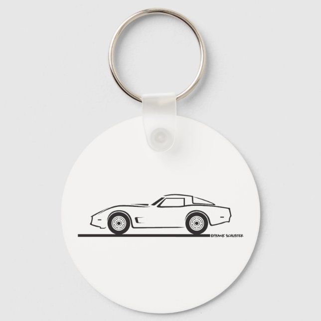 1980-82 Chevrolet Corvette Schlüsselanhänger (Vorderseite)