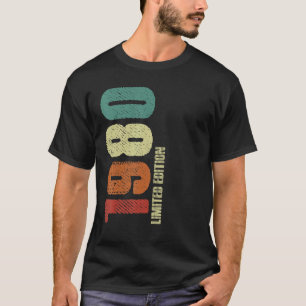 1980 Retro Birthday Party Crew Squad 43 Jahre alt T-Shirt
