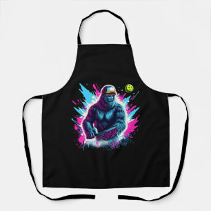 1980er Bigfoot Sasquatch Playing Pickleball 2 Schürze