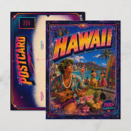1980er Hawaii Postkarte 80er Retro
