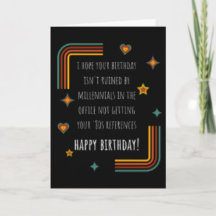 1980er-Jahre Happy Birthday Retro Funny Best Frien Karte