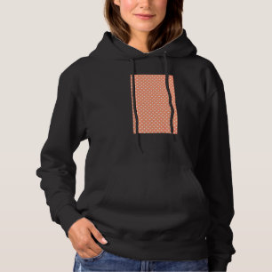 1980er KLEINE POLKADOT GEOMETRISCHE MUSTER APRIKOS Hoodie