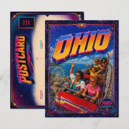 1980er Ohio Postkarte 80er Retro