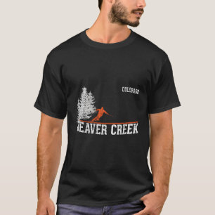 1980er Stil Beaver Creek Co Skifahren T-Shirt