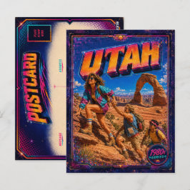 1980er Utah Postkarte 80er Retro